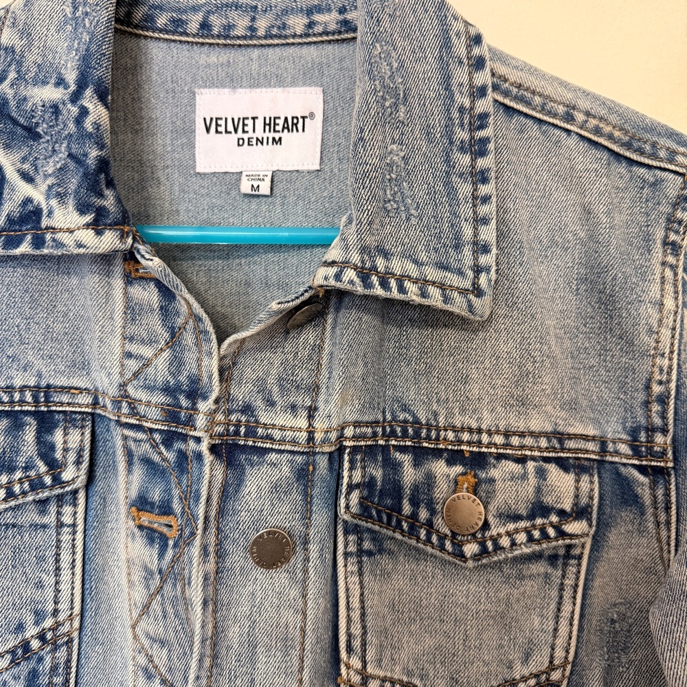 VELVET HEART Denim Jacket Women’s Medium - Picture 3 of 12